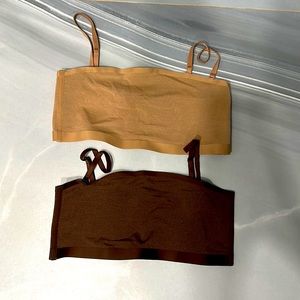 NWOT Set of 2 Skims Bandeau bralette size large